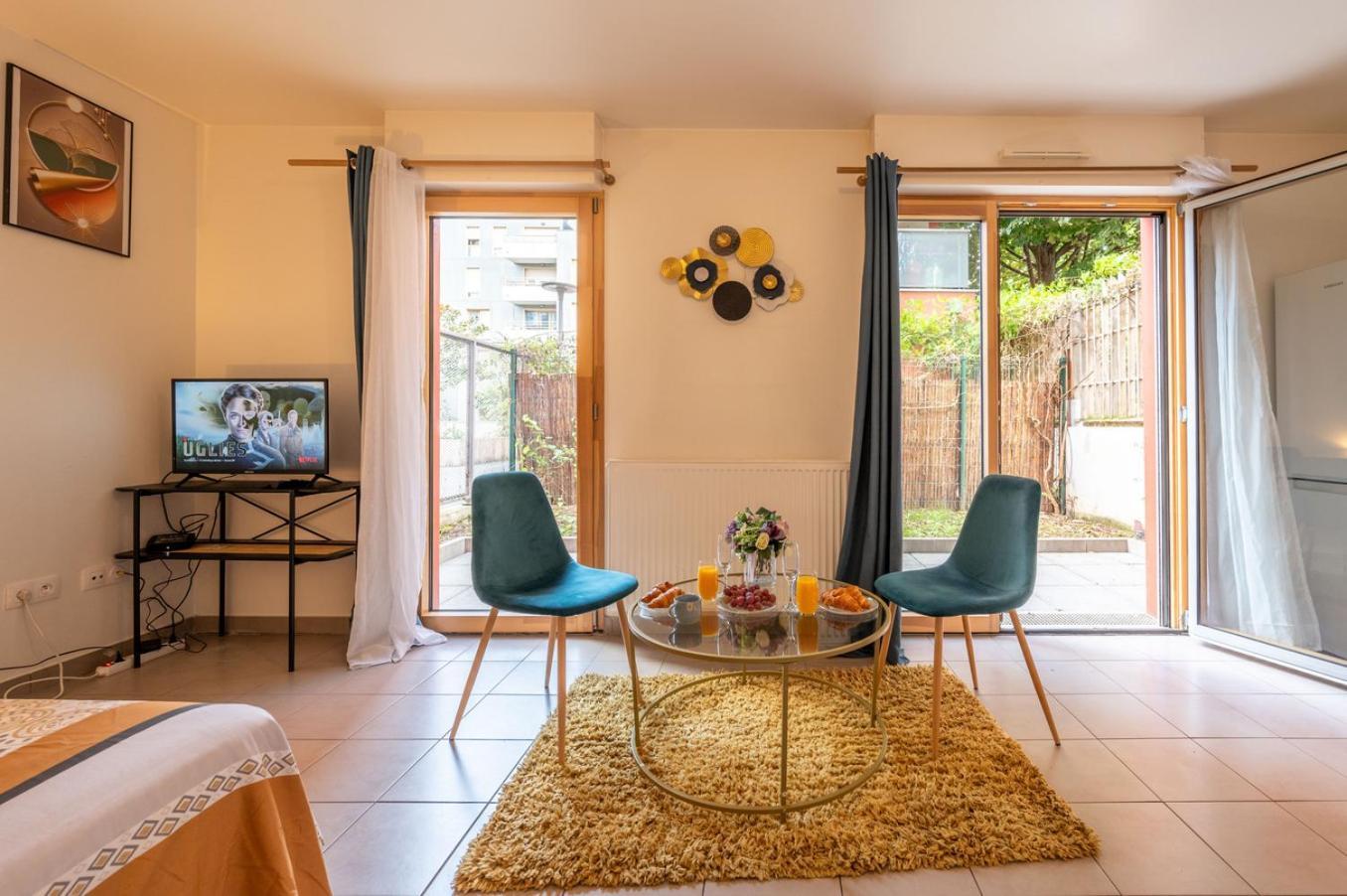 Superbe Appartement 1Min Metro7 Rez-De-Chaussee Aubervilliers Exterior foto